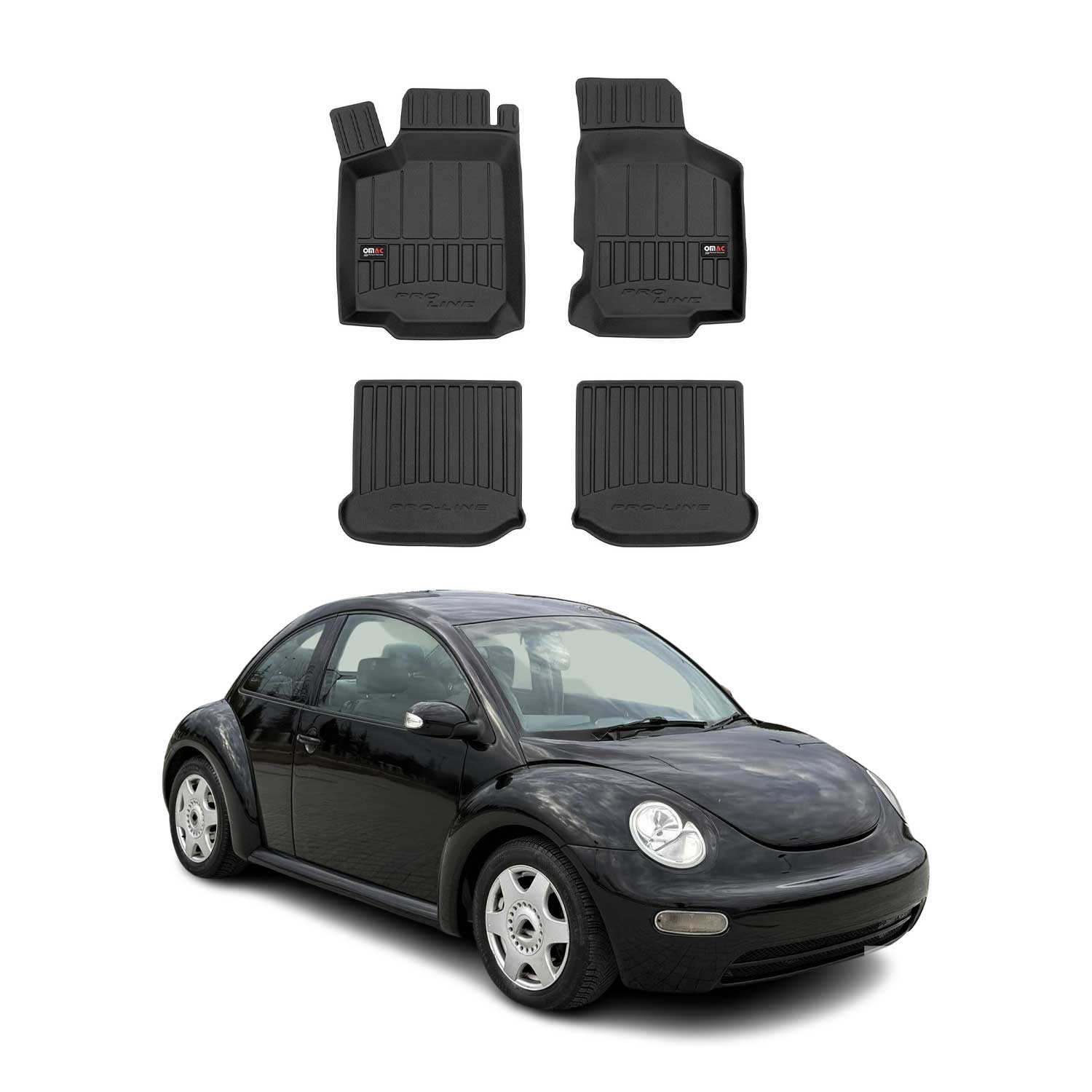 Tapis de Sol pour Seat Leon 1999-2005 TPE Noir