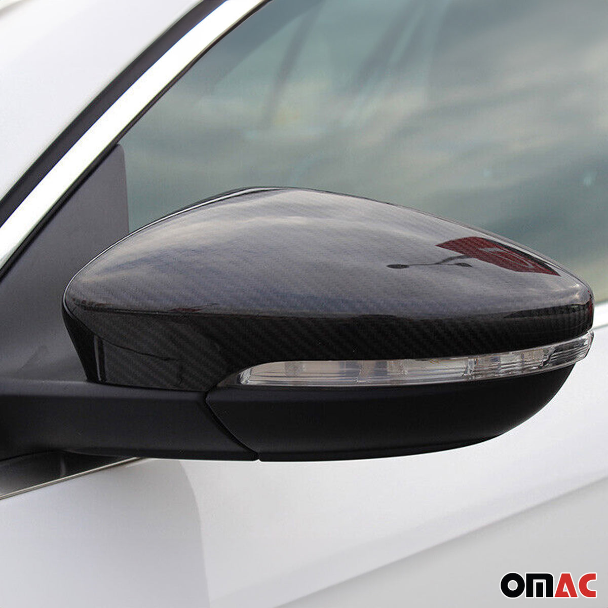 Coques de Rétroviseurs pour VW EOS 2011-2015 en Carbone Noir