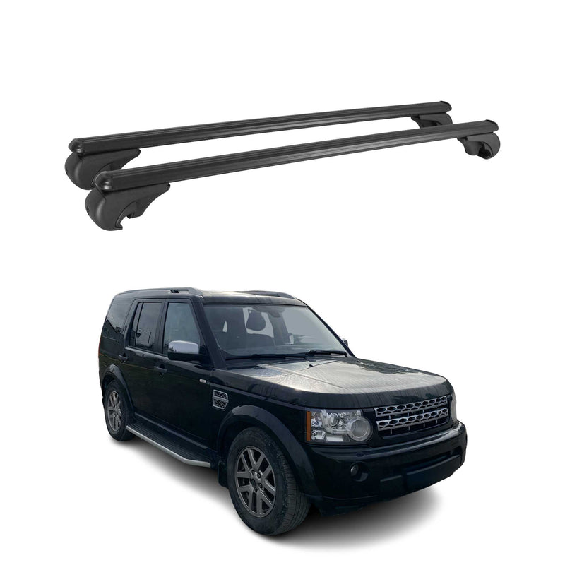 Barres de toit Transversales pour Land Rover Discovery 2004-2009 Aluminium Noir