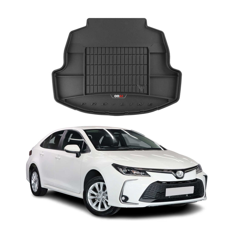 OMAC Tapis De Coffre pour Toyota Corolla Berline 2019-2025 TPE Noir