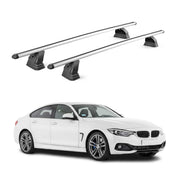 Barres de toit transversales Alu pour Bmw Serie 4 Gran Coupè F36 2014-2020 Gris