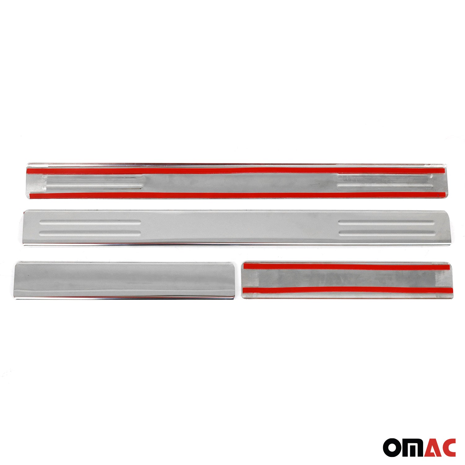 Couverture de Seuil de porte pour Dacia Duster I II 2010-2024 acier chromé 4 Pcs