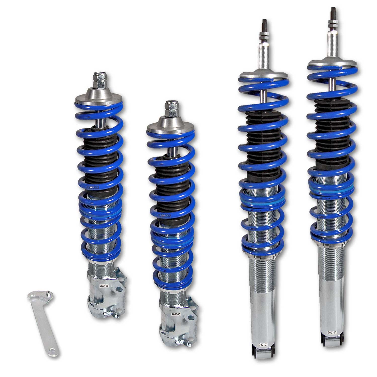 Kit Suspension + Amortisseurs combiné Fileté Blueline pour VW Golf 2 Golf 3
