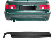 JOM Insert de Pare-choc Arrière pour BMW Série 5 E39 Berline/Touring 1995-2003 Noir Mat sortie d'échappement gauche