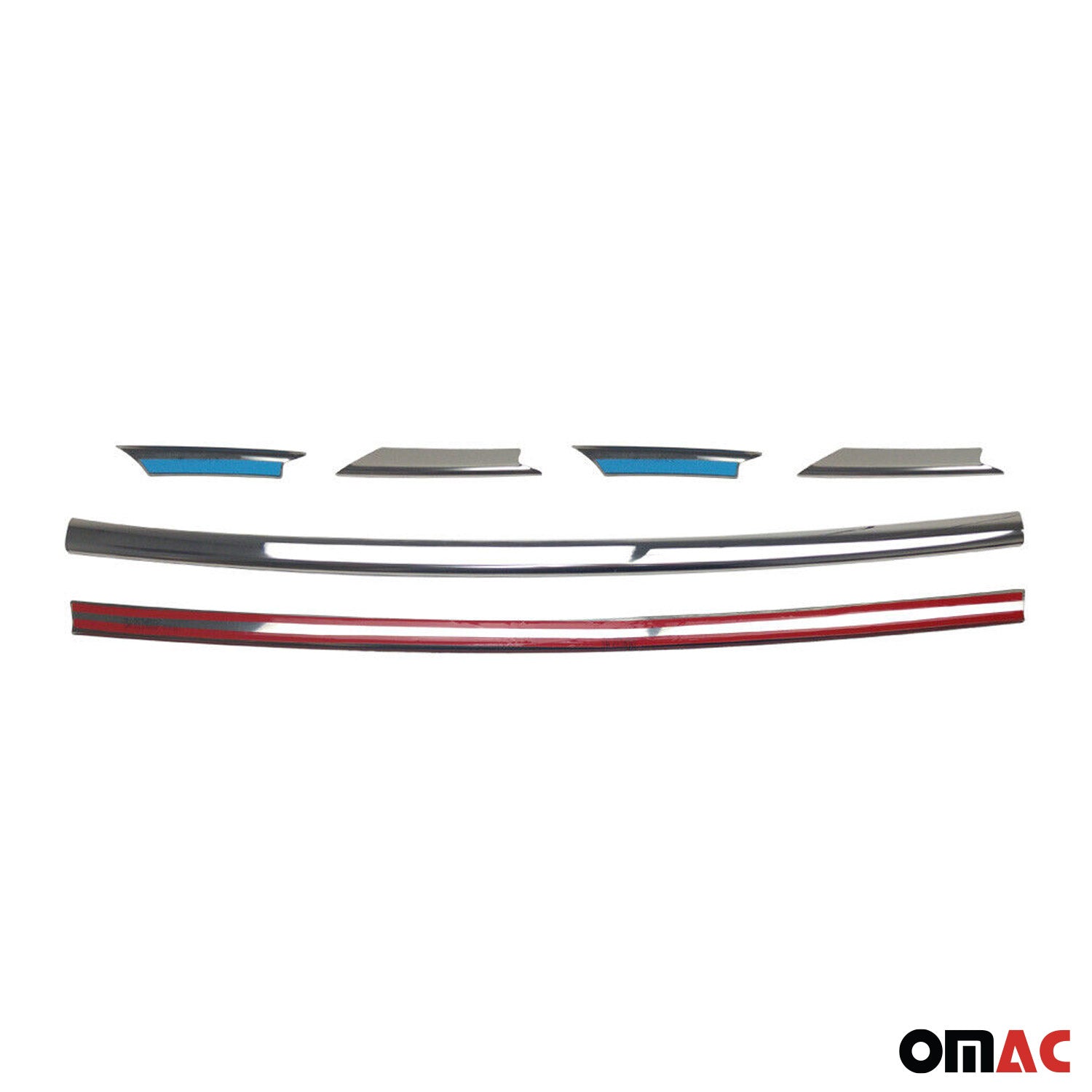Moulure de grille de calandre pour Nissan Primastar 2001-2014 chromé 6Pcs