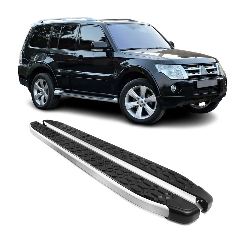 Marchepieds Latéraux pour Nissan Juke 2010-2019 Gris Noir Aluminium 2Pcs