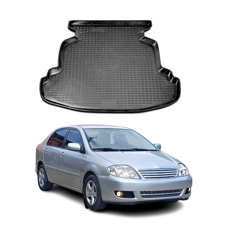Tapis de Coffre pour Toyota Corolla 2003-2008 SD en caoutchouc TPE 3D Noir 1Pcs
