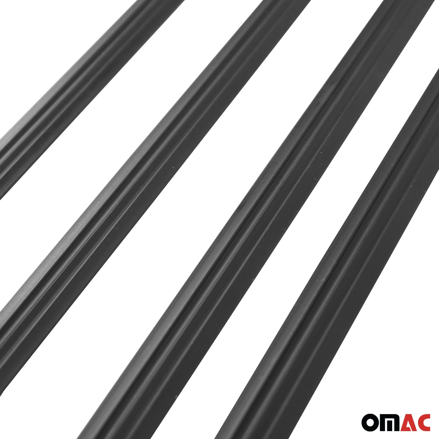 Garniture de porte latérale pour Volvo S60 II 2011-2018 Berline Alu Noir 4Pcs