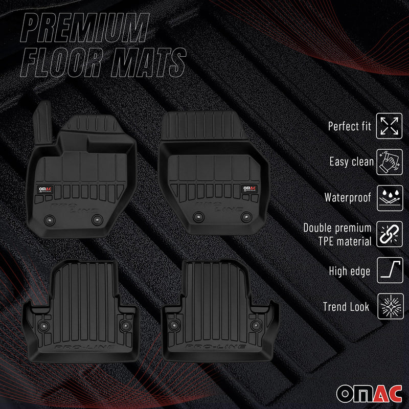 Tapis de Sol pour Volvo V60 2014-2018 TPE Noir