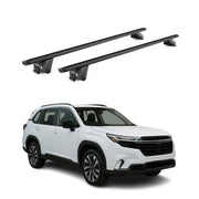 Barres de toit transversales pour Subaru Forester VI 2025-2026 Noir 2 pièces ABE