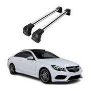 Barres de toit transversales pour Mercedes E Classe Coupe 2009-2016 Gris Alu