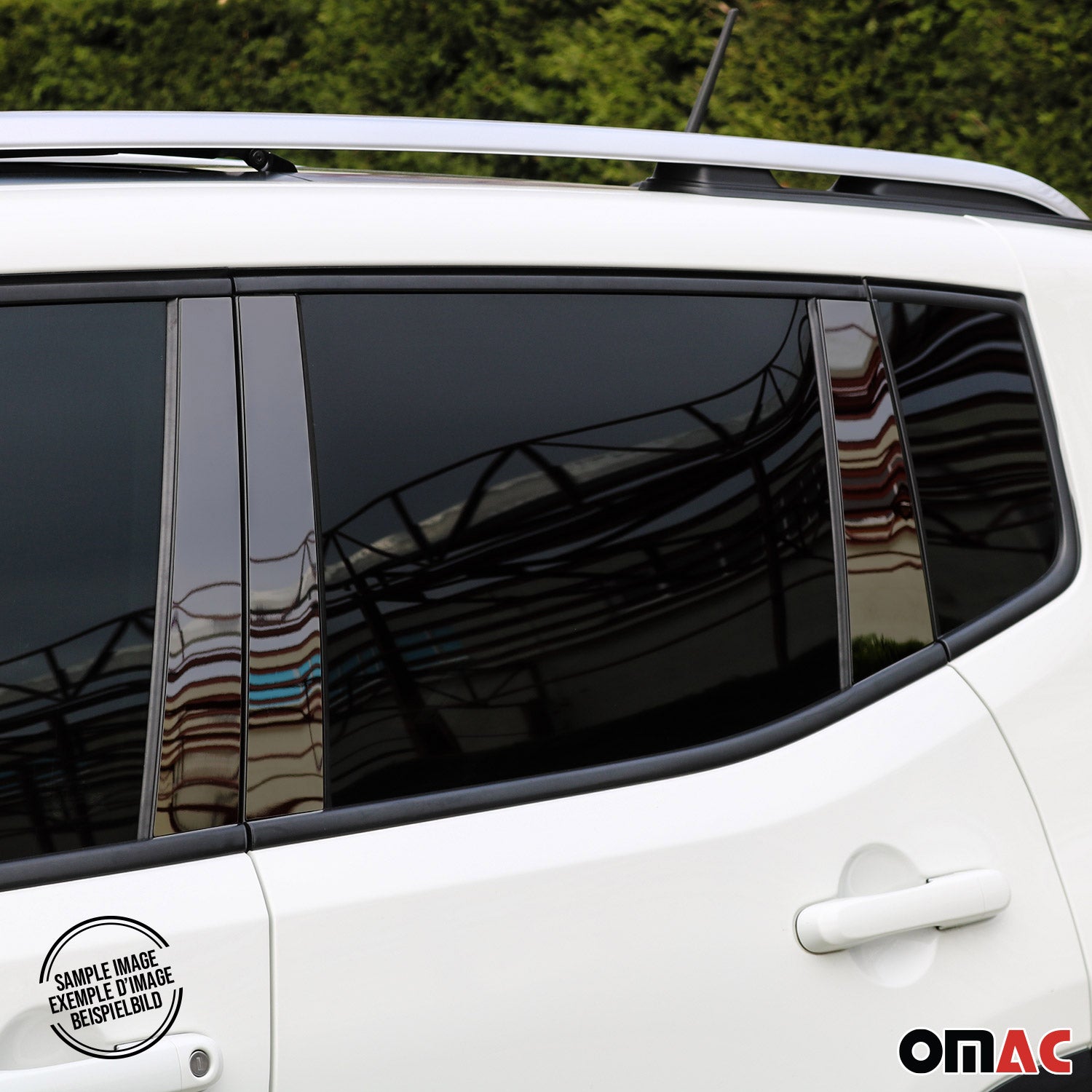 Couverture Garniture de pilier B pour Opel Mokka 2012-2019 acier inox Foncé 6Pcs