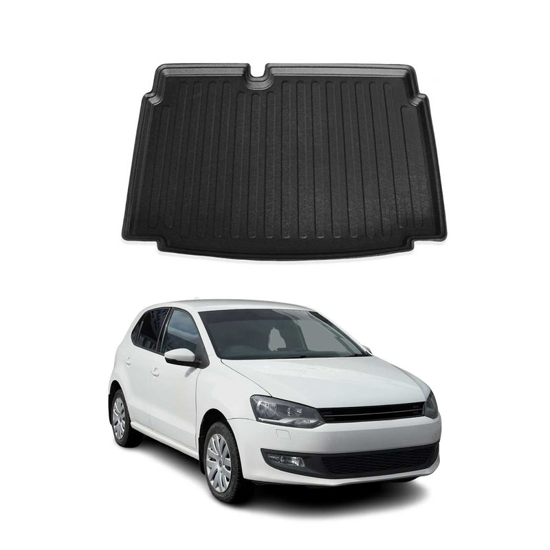 Tapis de Coffre pour VW Polo V 2009-2014 HB en TPE Noir