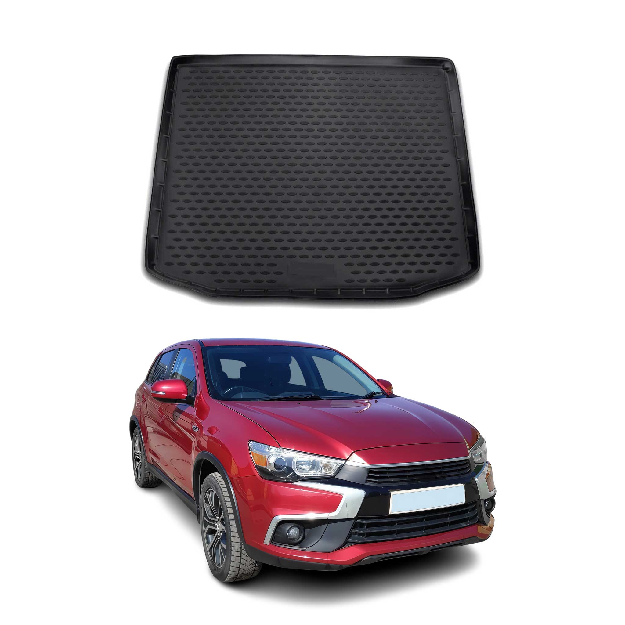 OMAC Tapis de coffre pour Mitsubishi Outlander Sport RVR 2012-2021 en caoutchouc