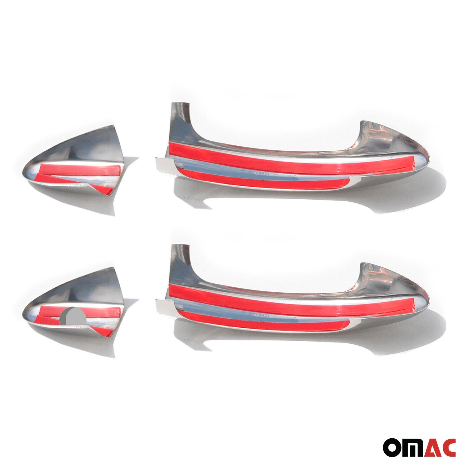 Couverture poignée de porte pour Ford B-Max Break 2012-2017 2 portes Acier 4Pcs