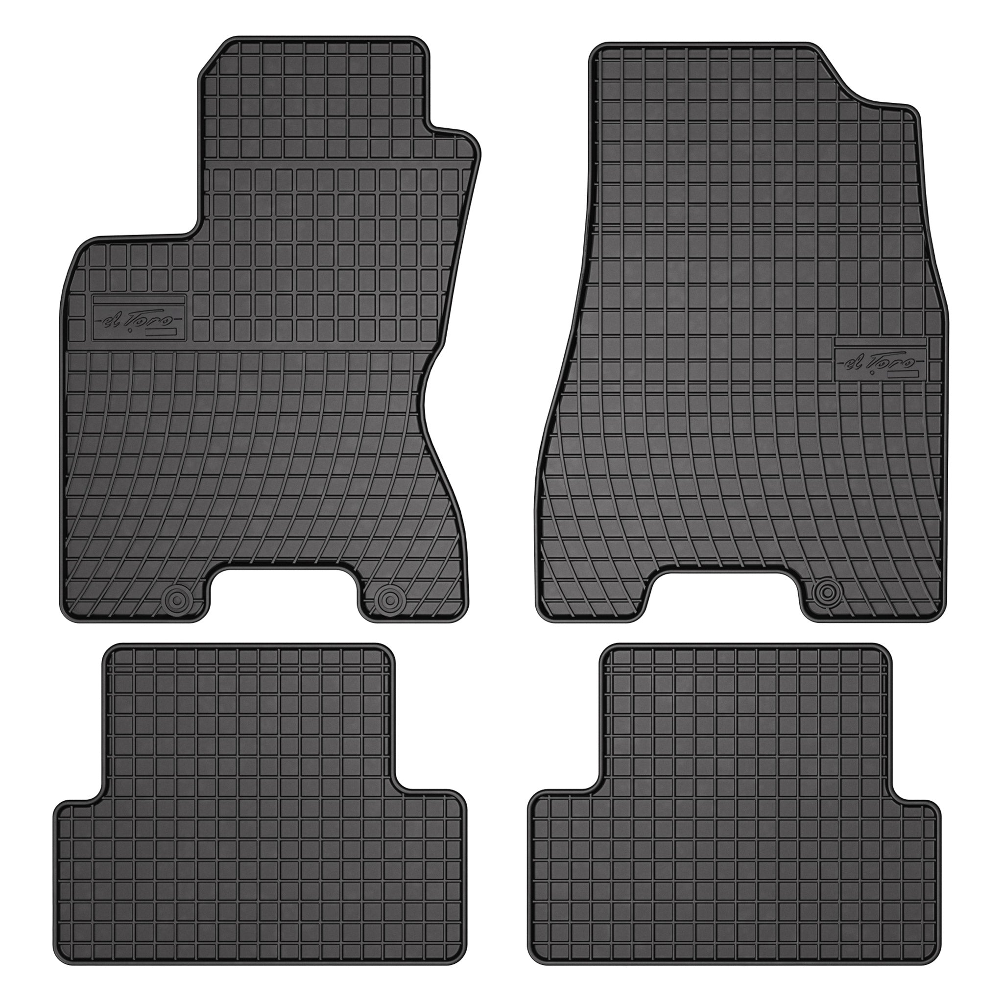OMAC Tapis de Sol pour Nissan X-Trail 2008-2013 Caoutchouc Noir