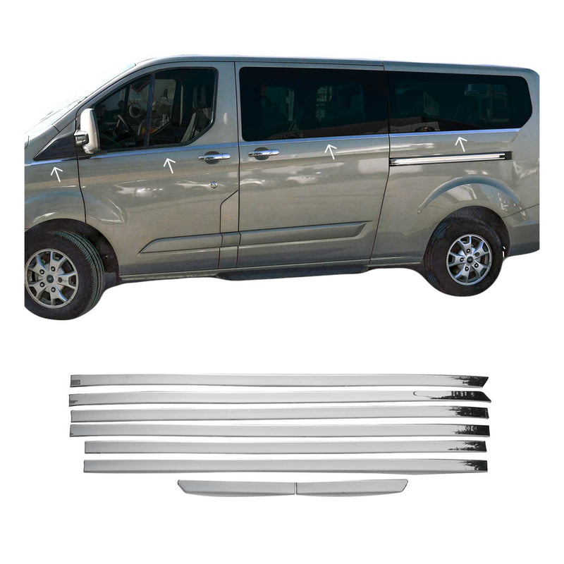 Garniture de Fenêtre pour Ford Tourneo Custom V362 2013-2023 Acier Inox 8Pcs