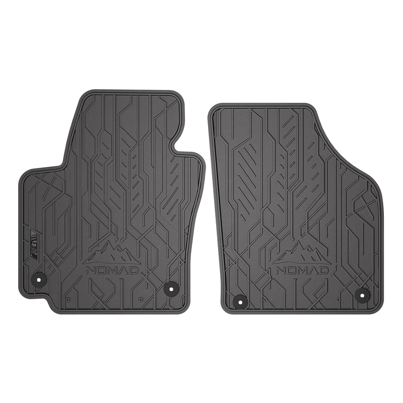 Tapis de Sol de Voiture pour Seat Altea 2004-2015 Caoutchouc Imperméable 2Pcs