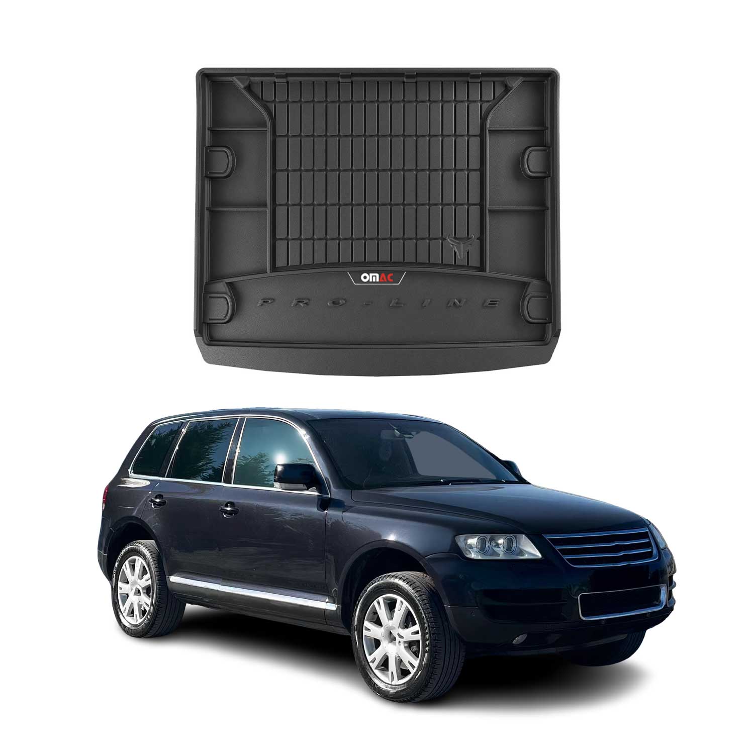 Tapis de Coffre pour VW Touareg 2002-2010 TPE Noir