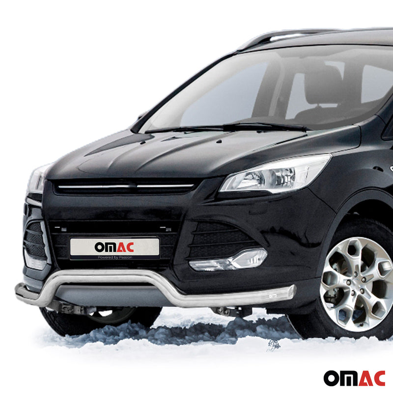 Pare-Buffle Avant Pour Ford Kuga 2012-2017 Acier Inox Argent