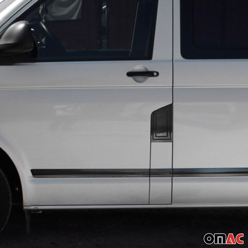 Baguette protection latérale de porte pour VW T5 Transporter 2003-2015 L1 Brossé