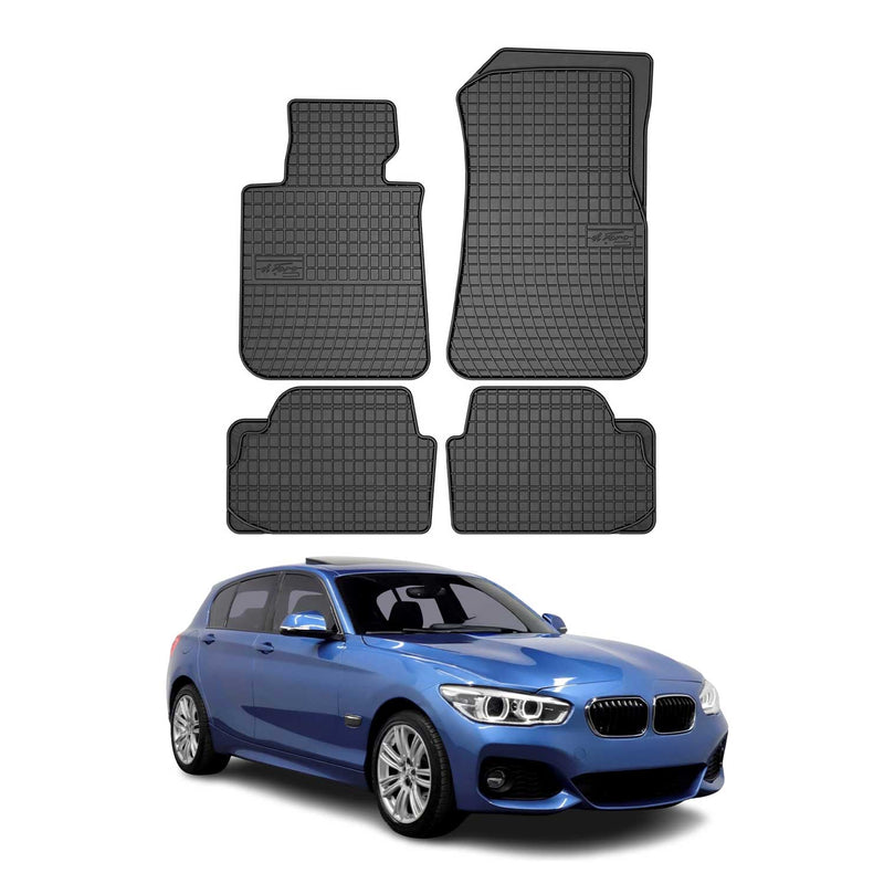 Tapis de Sol pour BMW 1er F20 2011-2019 OMAC Caoutchouc Noir