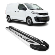 Marchepieds Latéraux pour Opel Vivaro C 2019-2026 Aluminium Gris L1 Court 2Pcs