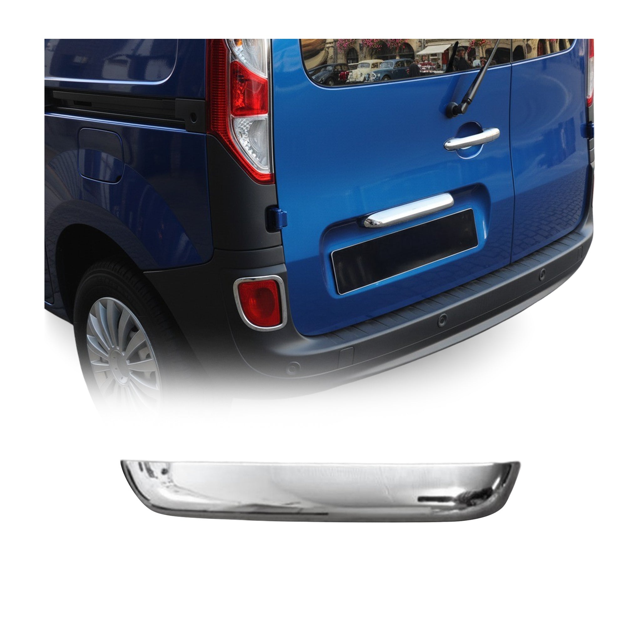 Garniture de Hayon Coffre pour Renault Kangoo II 2008-2020 acier inox