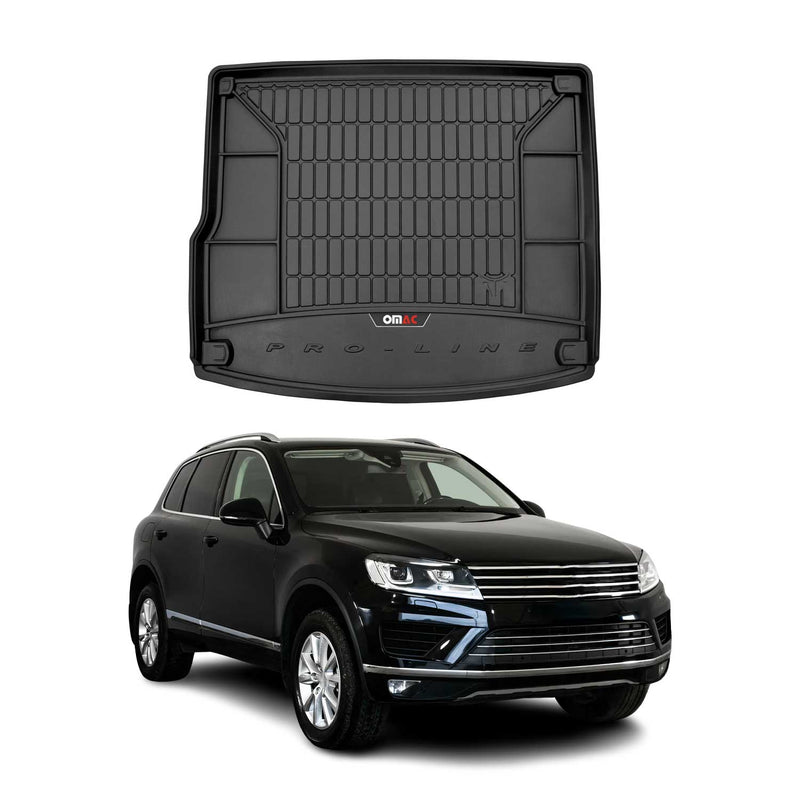 Tapis de Coffre pour VW Touareg 2010-2018 TPE Noir