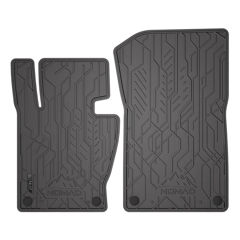 Tapis de Sol de Voiture pour BMW X3 E83 2003-10 Caoutchouc Imperméable 2Pcs