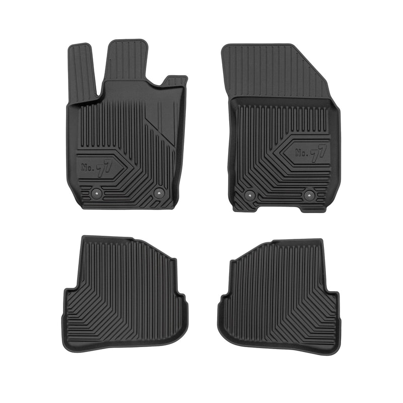 Tapis de sol pour Audi A1 Sportback 8X 2012-2014 Pre-FL 5Portes TPE Noir 3Pcs