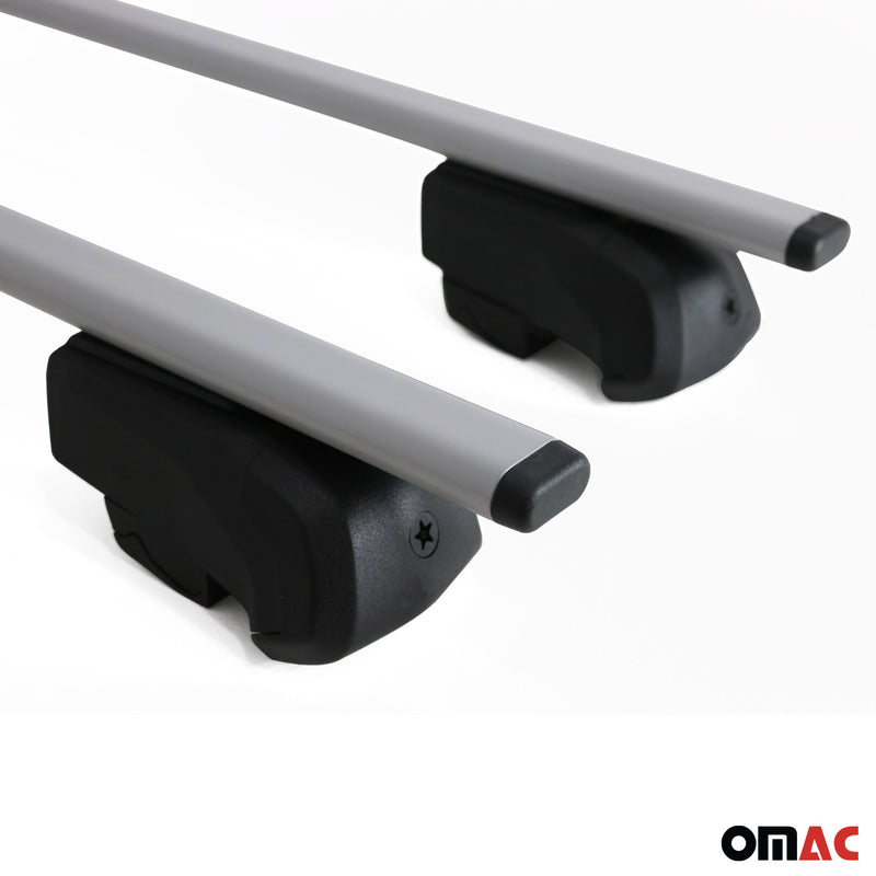 Barres de toit Transversales pour Mazda CX-9 2016-2023 Fer Argent ABE