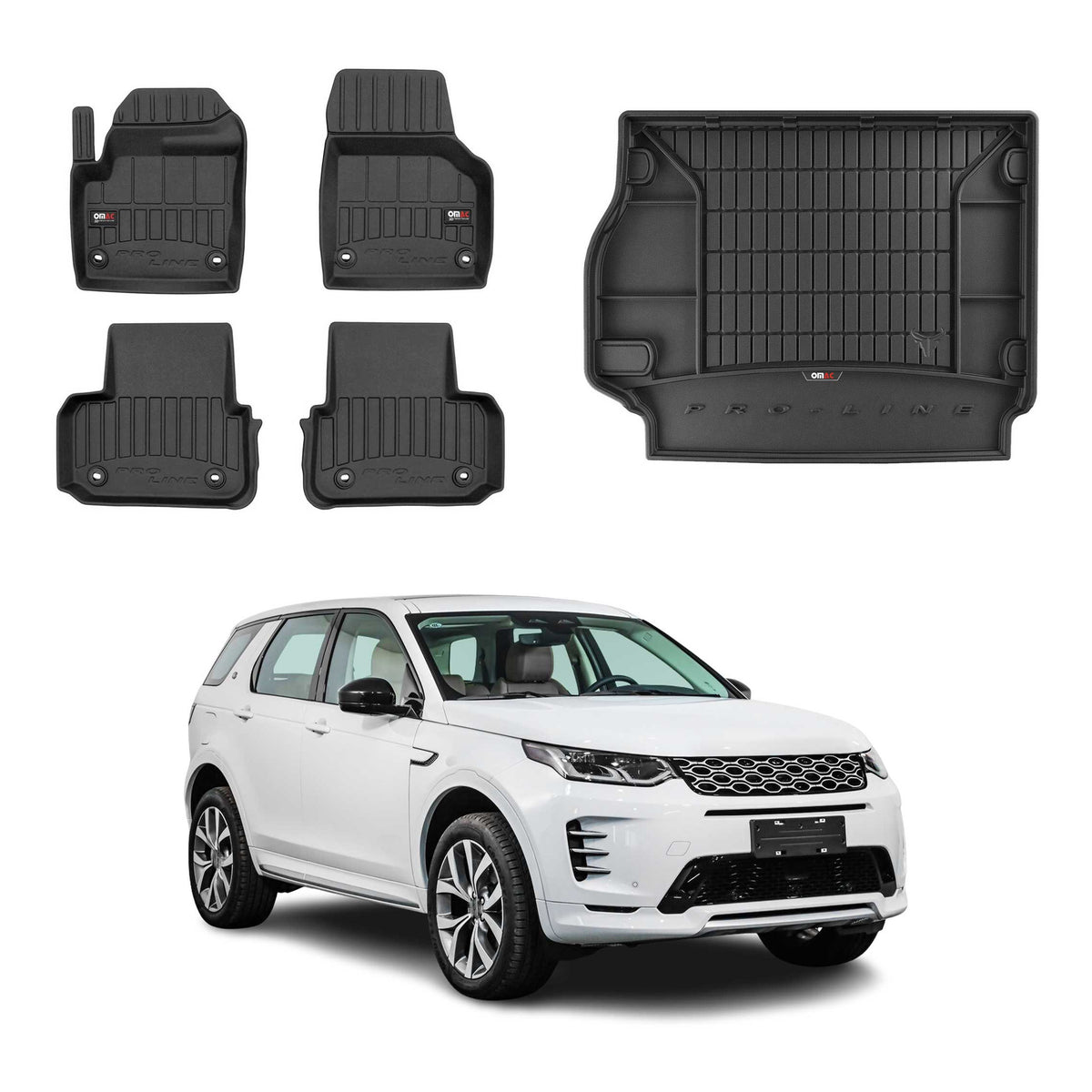 Kit Tapis de Sol et Coffre pour Land Rover Discovery Sport 2015-2026 Noir TPE