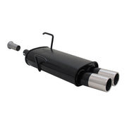 Échappement arrière sport Novus pour Peugeot 206 2x76mm avec ABE