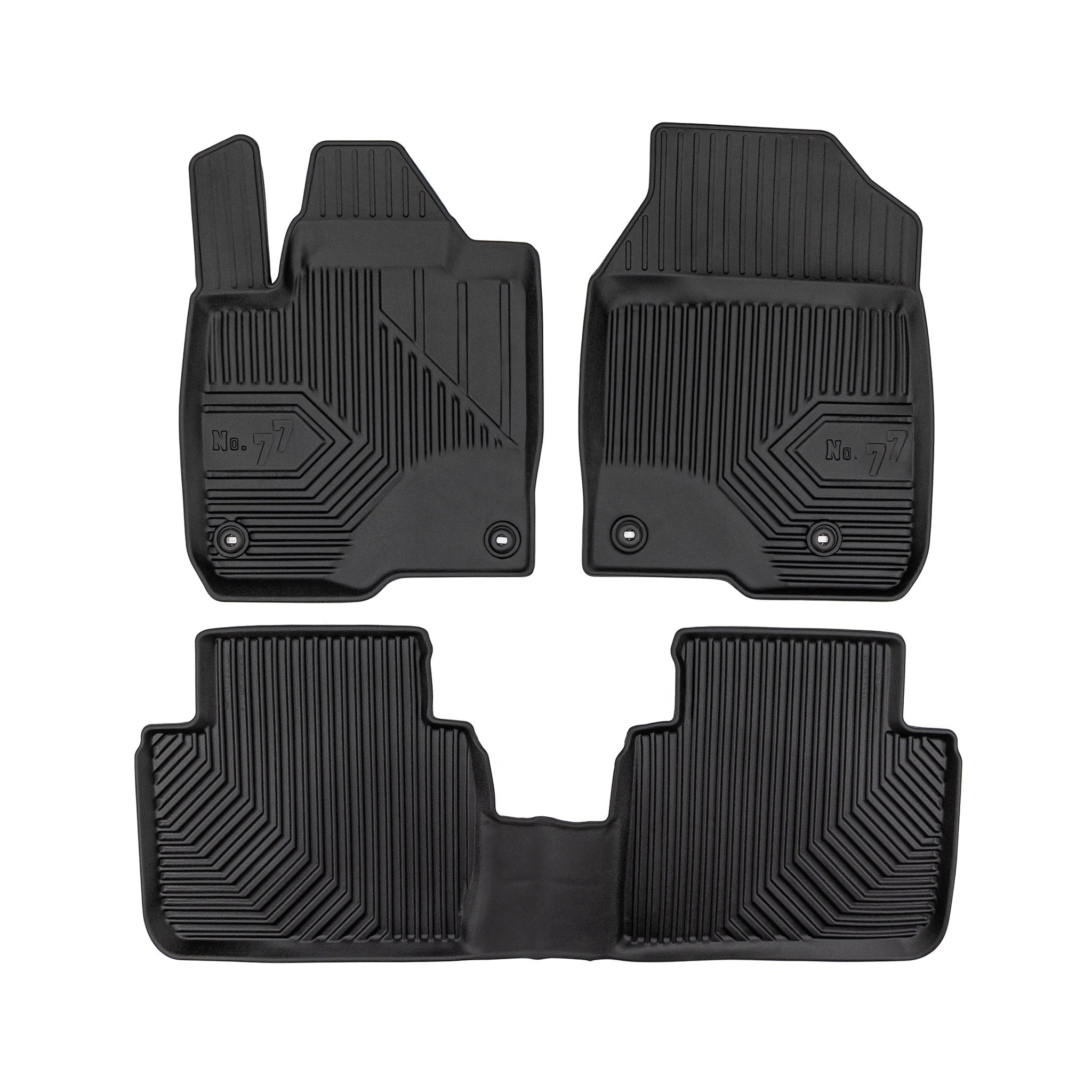 Tapis de Sol de Voiture pour Honda ZR-V 2023-2026 TPE Antidérapant Noir 3Pcs
