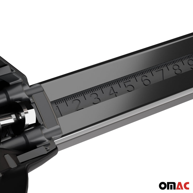 Menabo Barres de toit Transversales pour Alfa Romeo Junior 2024-25 Acier Noir 2x