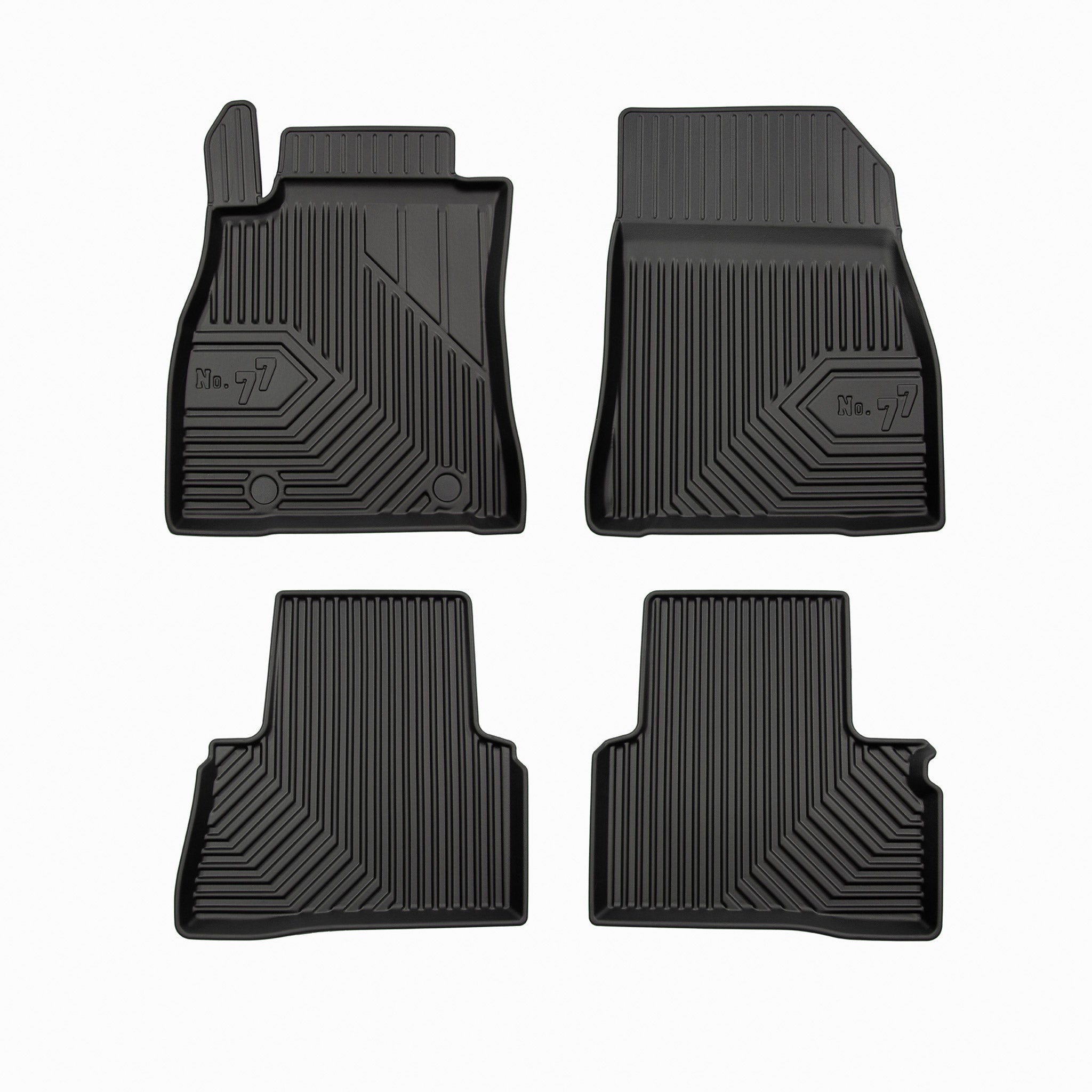 Tapis de Sol de Voiture pour Nissan Juke I 2010-2019 TPE Antidérapant Noir 4Pcs