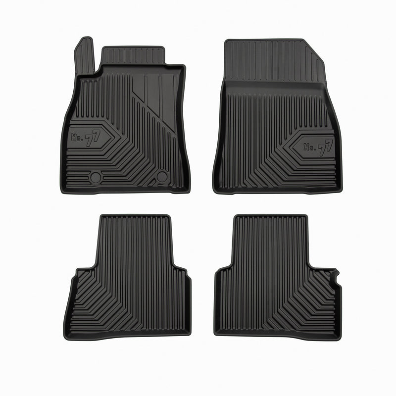 Tapis de Sol de Voiture pour Nissan Juke I 2010-2019 TPE Antidérapant Noir 4Pcs