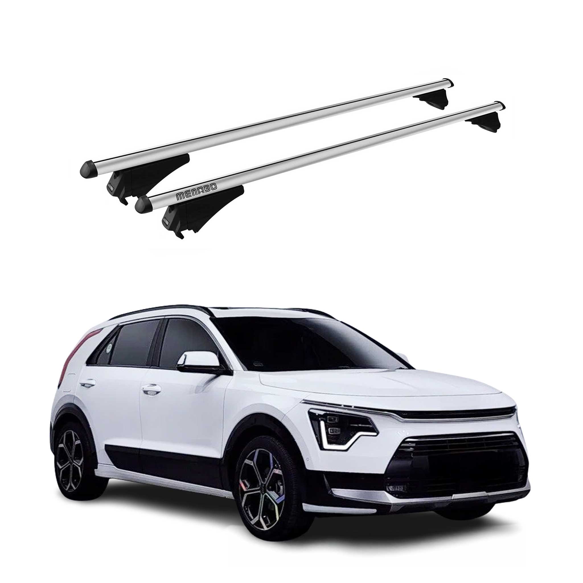 Tiger Barres De Toit Transversales pour Kia Niro II 2021-2025 Gris