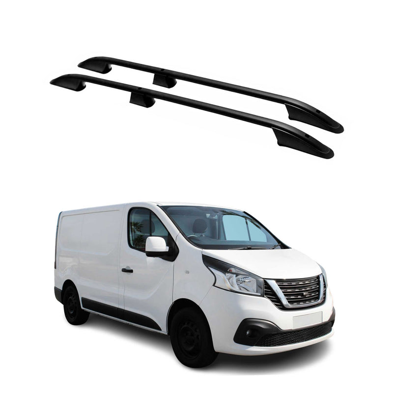 Barres de toit longitudinales pour Nissan NV300 2016-2024 L1 Aluminium Noir