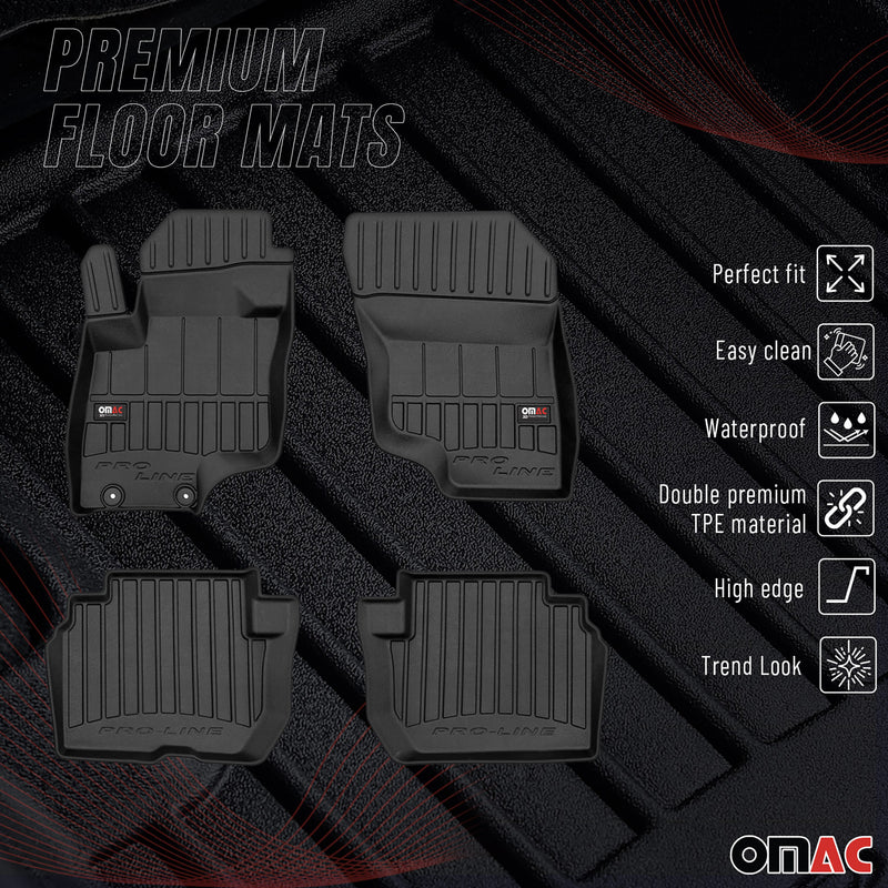 Tapis de Sol pour Mitsubishi Eclipse Cross 2017-2022 Caoutchouc TPE Noir