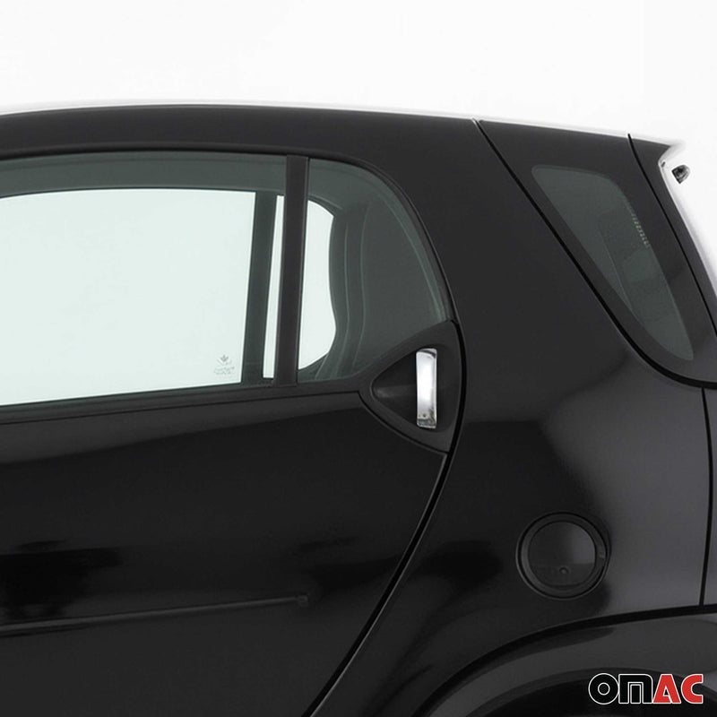 Couverture de poignée de porte pour Smart ForTwo W450 1998-2007 en Acier 2Pcs