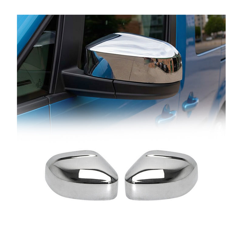 Coques de Rétroviseurs pour VW Caddy IV 2015-2020 en ABS Argent