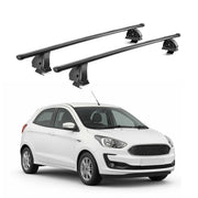 Barres de toit transversales acier pour Ford KA+ Break 2016-2019 TÜV Noir 2Pcs