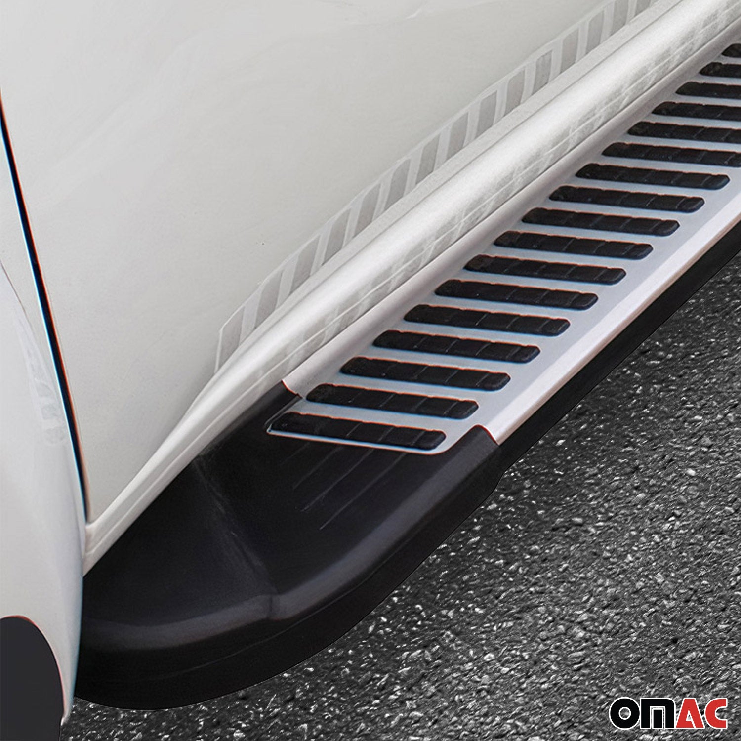 Marchepieds Latéraux pour Toyota Proace City 2019-2026 L1 Aluminium Noir Gris