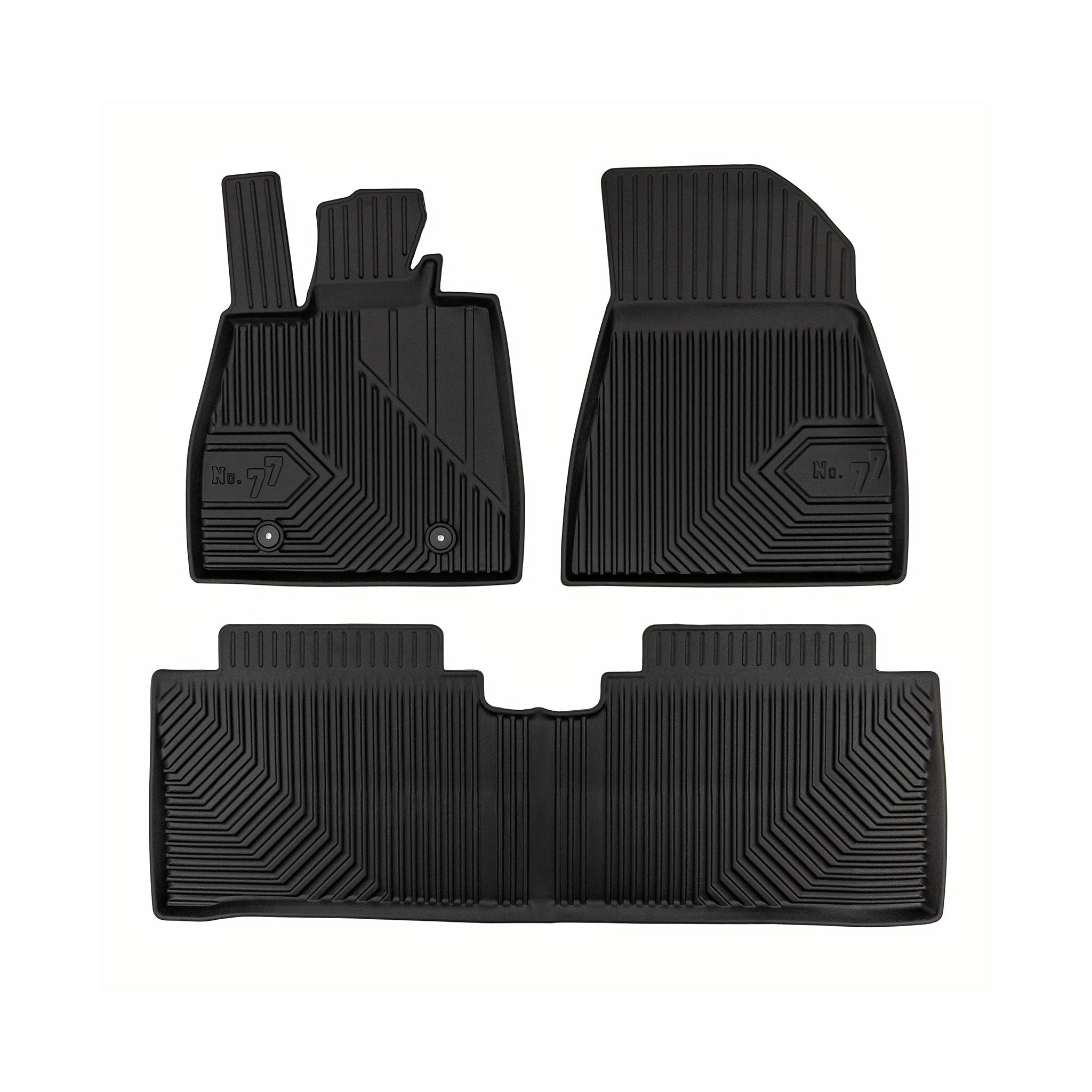 Tapis de Sol de Voiture pour BYD Seal Berline 2023-26 TPE Antidérapant Noir 3Pcs