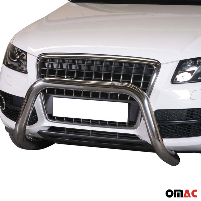 Pare-buffle Avant pour Audi Q5 2008-2015 76 mm en Acier Gris