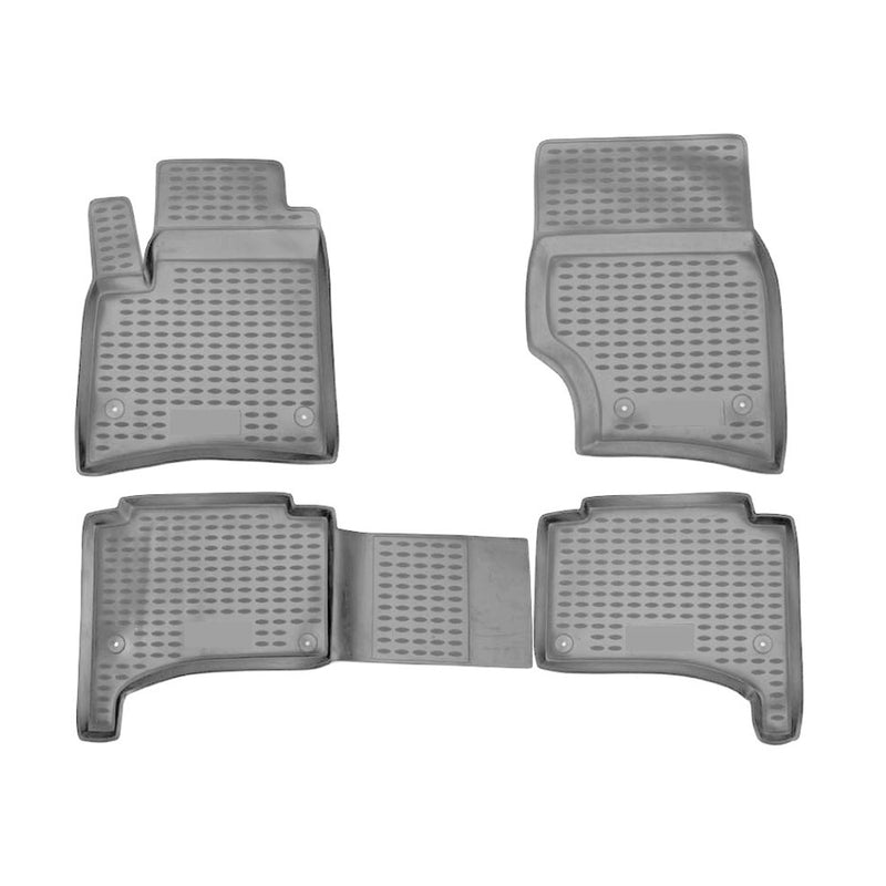 Tapis de sol pour VW Touareg 2003-2010 en caoutchouc TPE 3D Gris 4Pcs