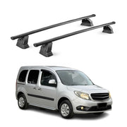 Barres de toit transversales acier pour Mercedes Citan W415 2012-2021 Noir 2Pcs