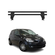 Menabo Barres de toit Transversales pour Renault Scenic III 2009-2013 Alu Noir